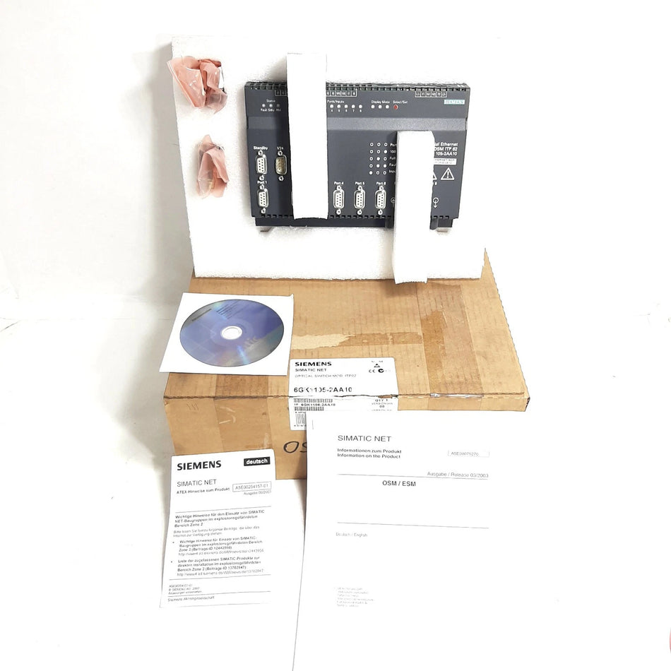 Siemens Simatic Net 6GK1105-2AA10 / 6GK1 105-2AA10 Switch Module Vers:08
