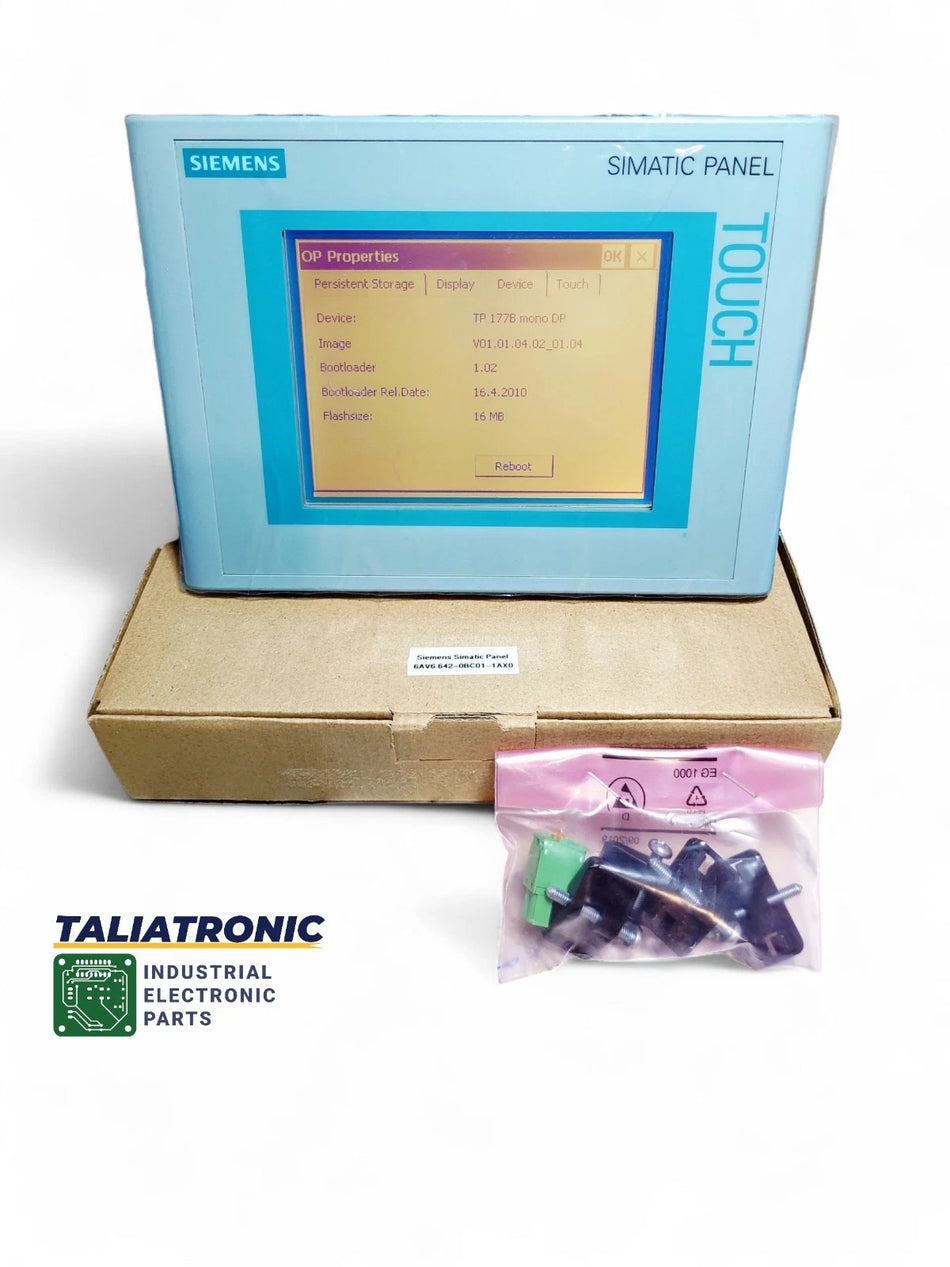 Siemens Simatic Panel TP177B DP-6 6AV6 642-0BC01-1AX0 / 6AV6642-0BC01-1AX0