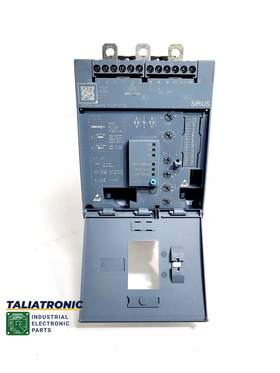 Siemens Siruis soft starter 3RW5055-6AB14 / 200-480 V 143 A, AC 110-250 V