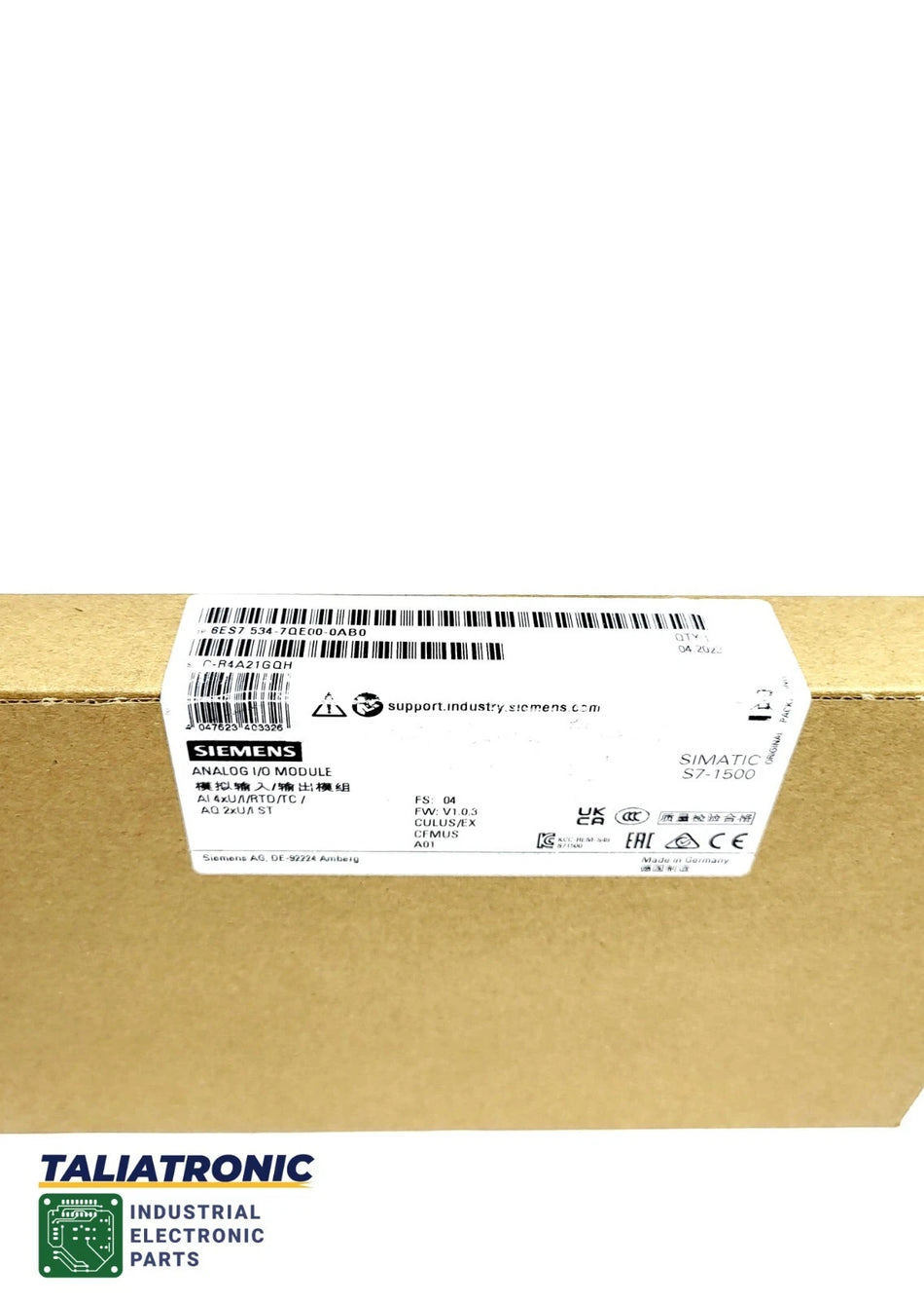 Siemens Simatic S7-1500 Analog Modul 6ES7 534-7QE00-0AB0 / 6ES7534-7QE00-0AB0