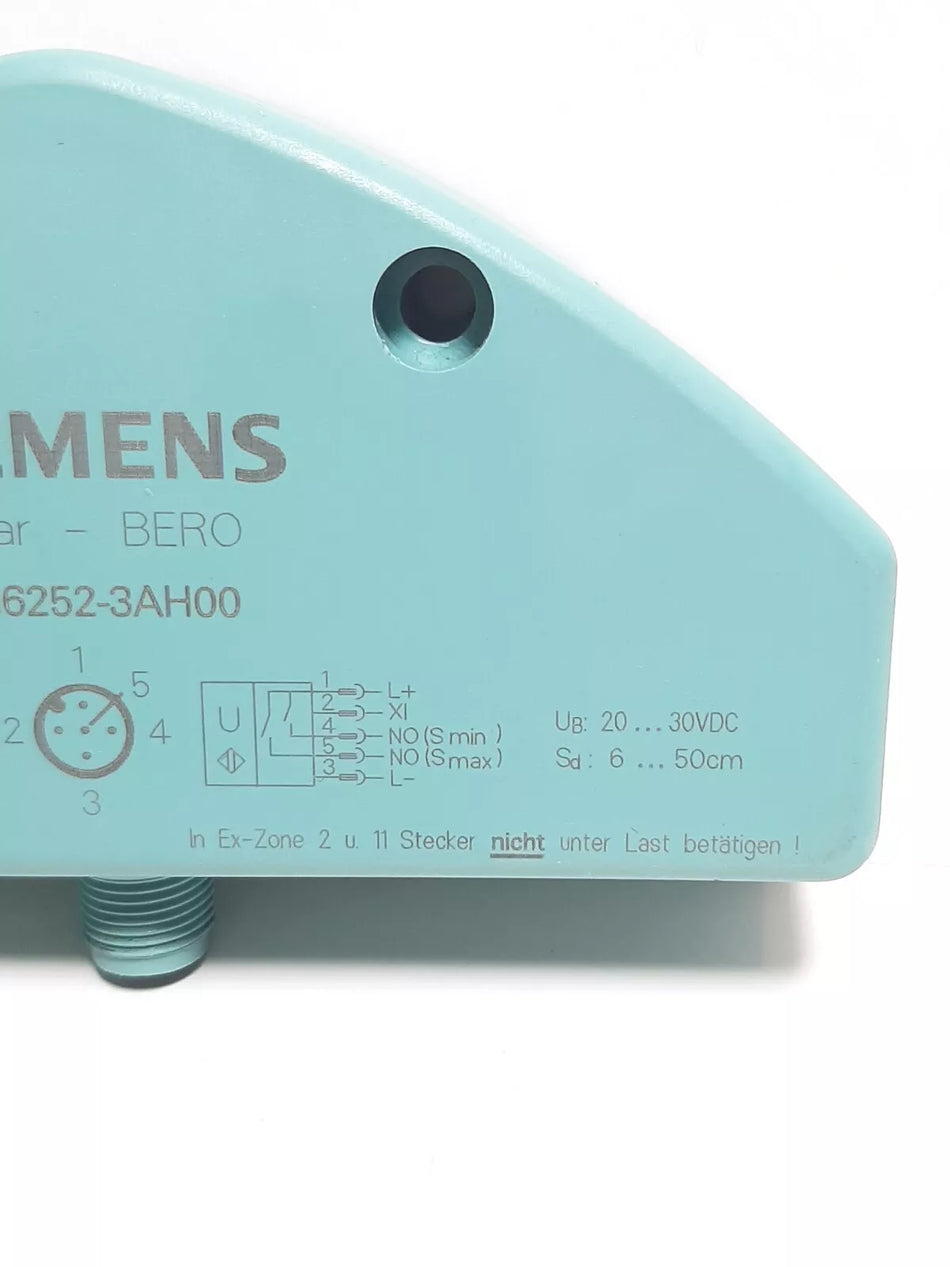 Siemens UltraschallSensor 3RG6252-3AH00 SN=60-500mm 300mA /PNP/ Näherungssensor