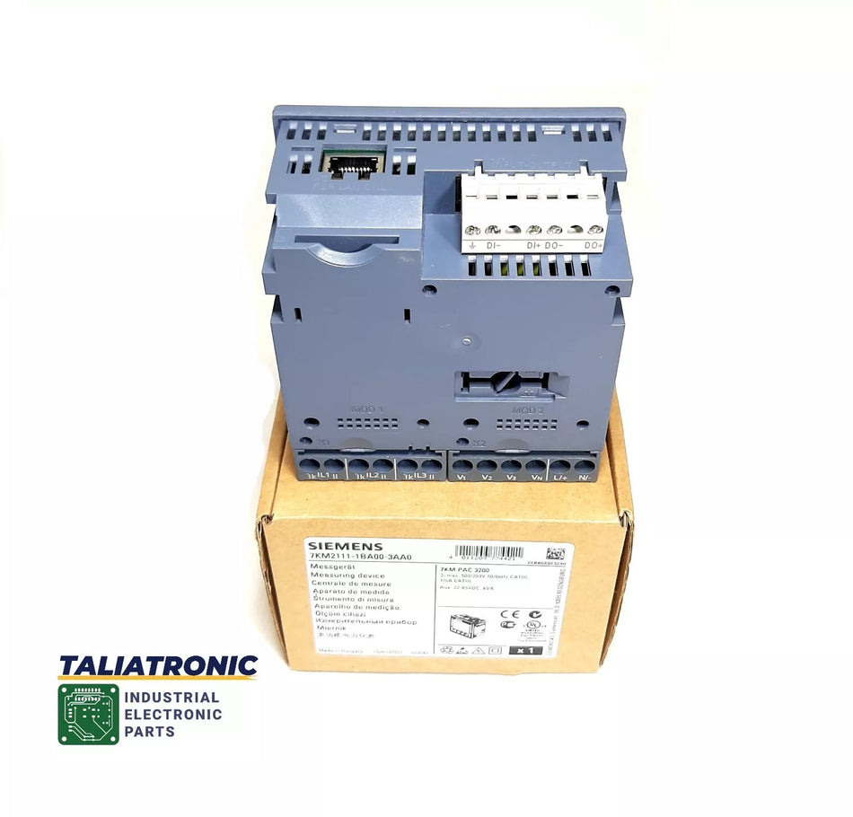 Siemens SENTRON PAC3200 energy measuring device 7KM2111-1BA00-3AA0 / counter measuring device.