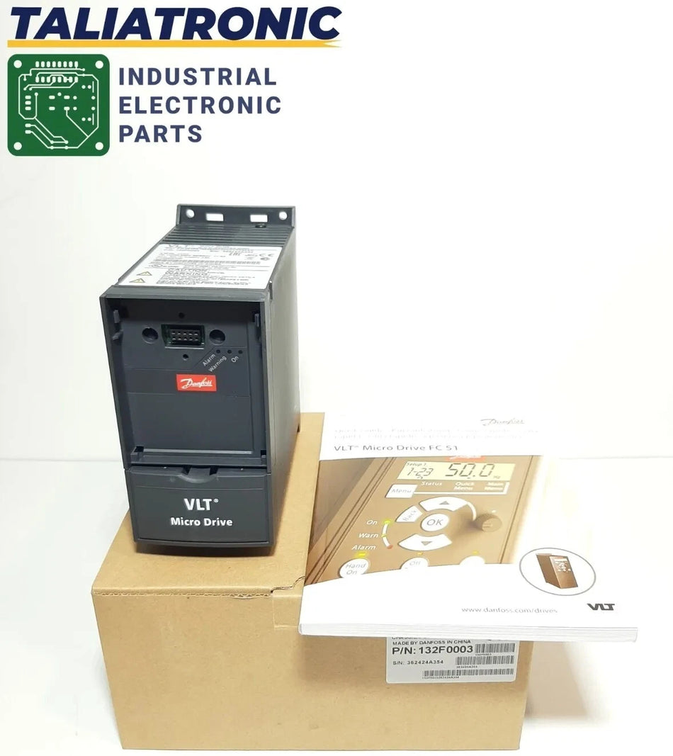 Danfoss Frequenzumrichter FC-051PK75S2E20H3XXCXXXSXXX / 200-240V/ 0.75KW/NEU+OVP