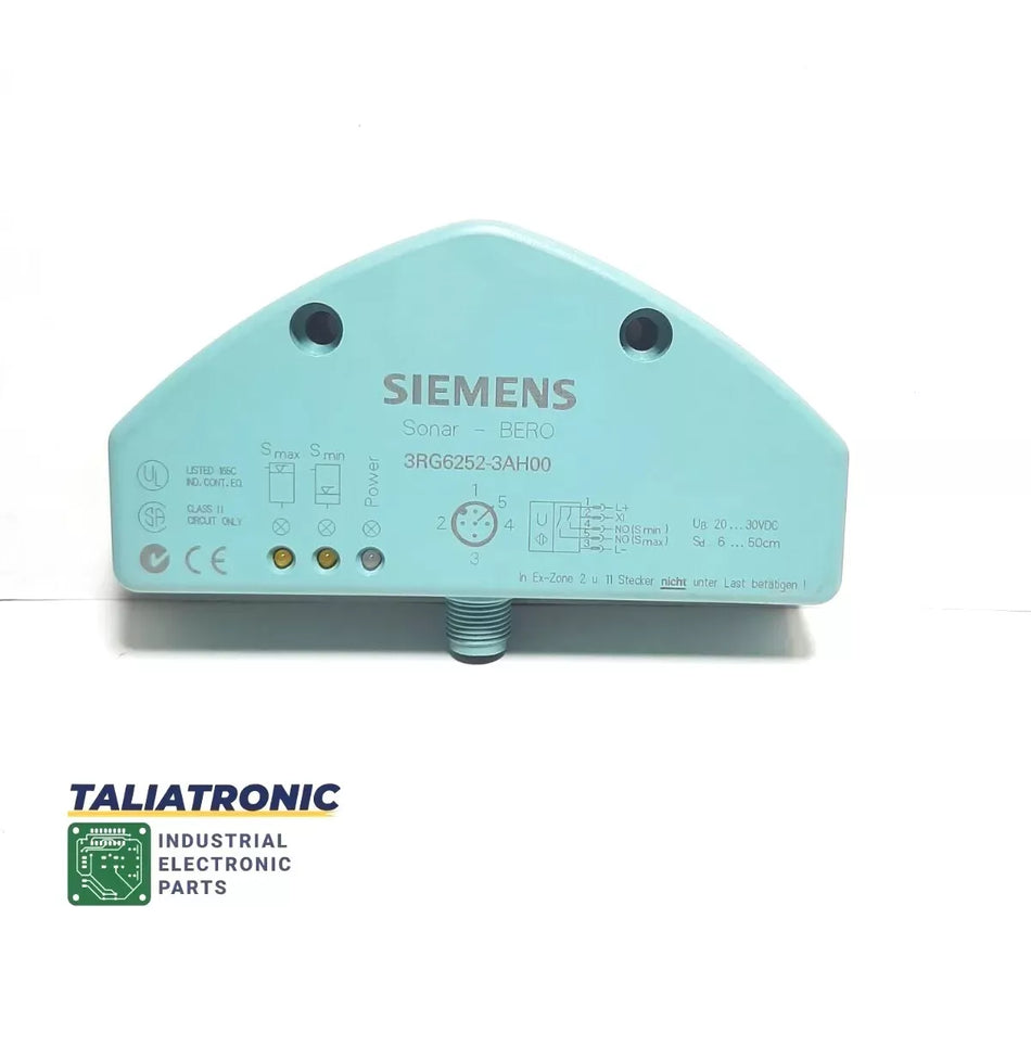 Siemens UltraschallSensor 3RG6252-3AH00 SN=60-500mm 300mA /PNP/ Näherungssensor