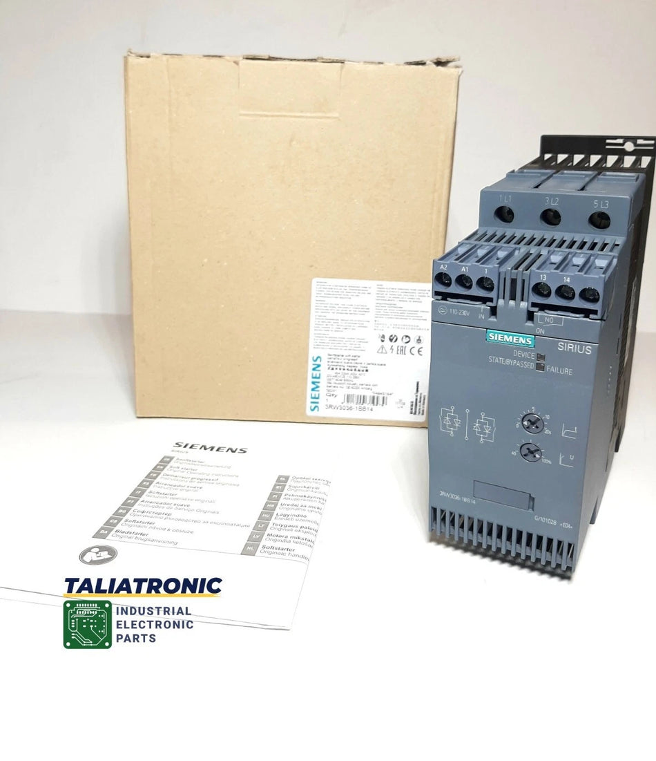 SIEMENS SIRIUS 3RW3036-1BB14 Softstarter / Sanftstarter 45A 22KW/3RW3036-1BB14