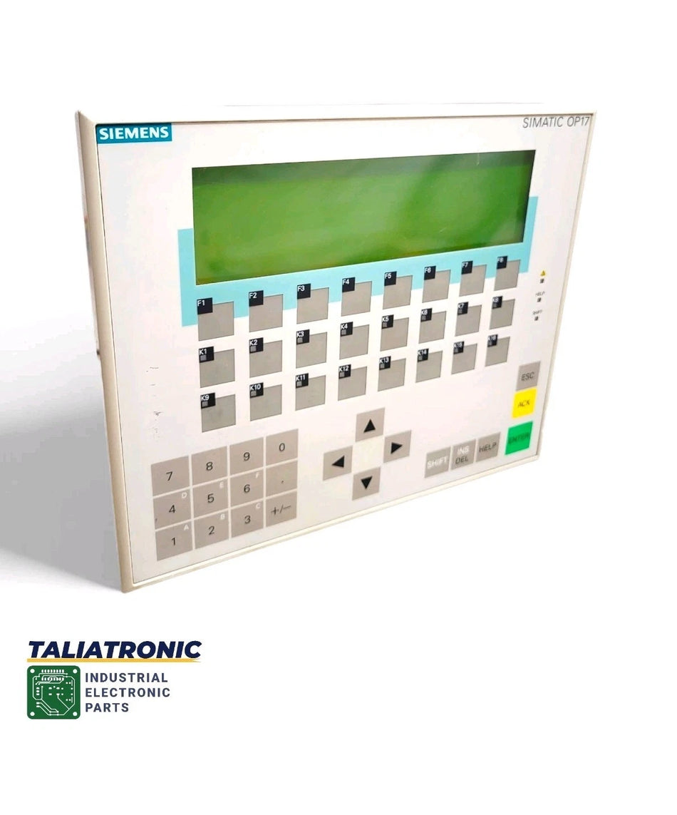 Siemens Simatic Operator Panel OP17-PP 6AV3617-1JC00-0AX1 / 6AV3 617-1JC00-0AX1