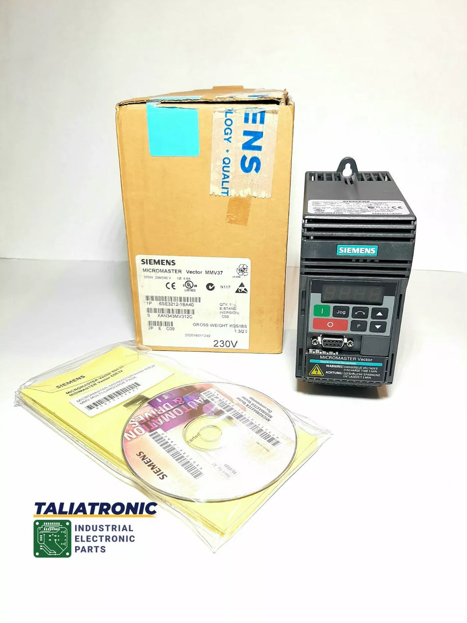 Siemens Micromaster Vector 6SE3212-1BA40/Frequency converter 208/240V 4.6A 0.37KW