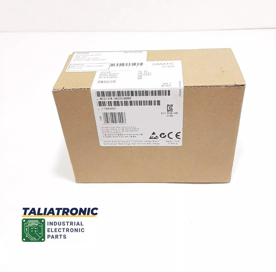 Siemens Simatic S7-200 CPU 6ES7214-1AD23-0XB0 6ES7 214-1AD23-0XB0 / Versiegelt