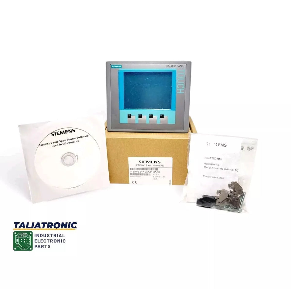 Siemens Simatic KTP400 Basic mono PN Touchpanel 6AV6 647-0aa11-3AX0 /6AV6647-0AA